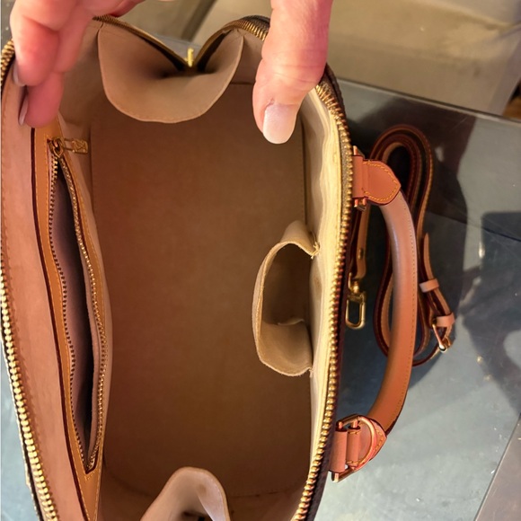 Louis Vuitton Brown and Tan Monogram Satchel - Picture 4 of 4